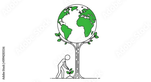 Conceptual illustration of a tangled mess of lines transforming into a clear idea represented by a lit lightbulb above a stick figure's head, symbolizing problem-solving and innovation