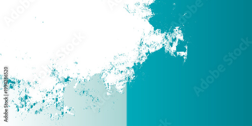 An abstract blue liquid wave with fresh bubbles and a clear water splash creates a clean, flowing motion of transparent droplets and cold purity isolated on a white background