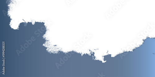 A vector design illustration featuring the geography and cartography of the world with an artistic paint texture outline of the land borders of Canada, France, and the European continent