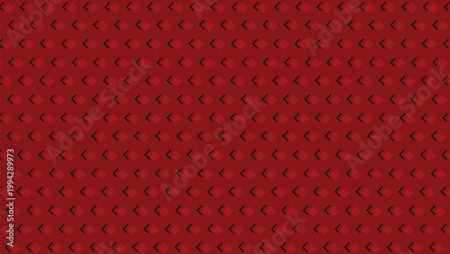 Seamless red leather and fabric texture pattern with vintage geometric style for decorative textile wallpaper design