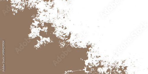 Abstract black ink splashes and paint splatters create a dirty grunge texture design on old paper with a watercolor border frame and space for text vector illustration