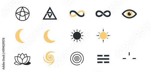 Abstract icon collection for design concepts