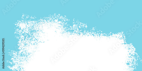 Abstract blue winter Christmas background featuring a vector snowflake pattern and icy holiday frame design for a seasonal New Year celebration card