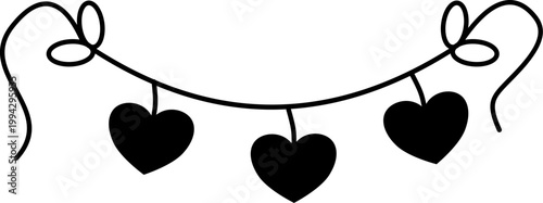Hearts hang on a string