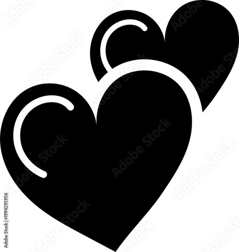 Two hearts are intertwined