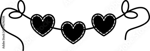 Hearts hang on a string