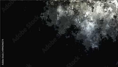 Vector An abstract monochrome composition of ethereal artistry that evokes an impression of profound depth, light, and texture.