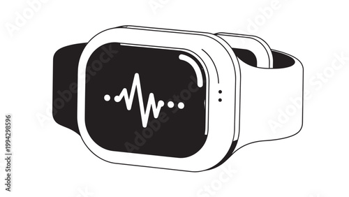 Modern smartwatch with health monitoring features and digital display.