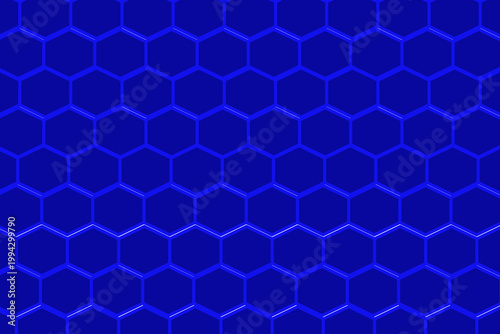 Blue Handball Grip Texture - Seamless Hexagonal Pattern for Sports Branding