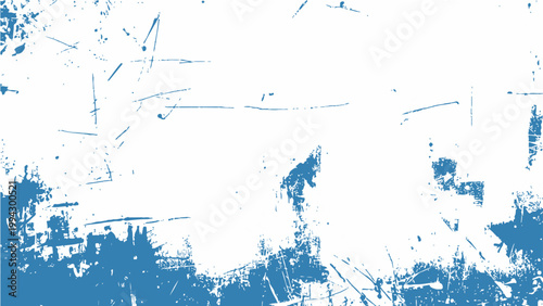 Abstract Grunge background, texture art with blue and white colors and rough brush stroke effects, ideal for creative design.
