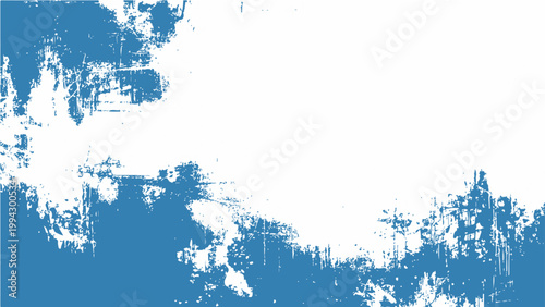 фотографія Abstract blue paint grunge textures with brush strokes with splash and splatter art concept on white background