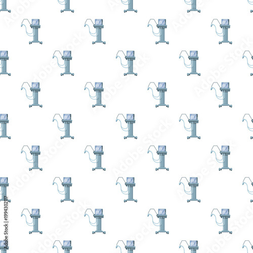 Dialysis machines repeating in a seamless pattern for medical backgrounds