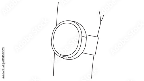 Close-up of a wristwatch on a person's wrist showing detailed watch face and strap.