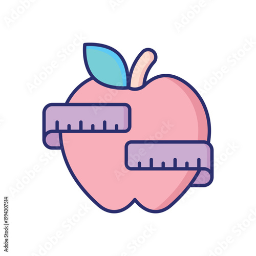 Diet vector icon