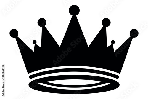 Silhouette of a royal crown icon