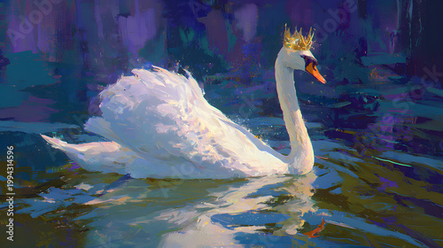swans on the lake
