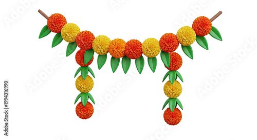 Marigold Flower Garland Decoration