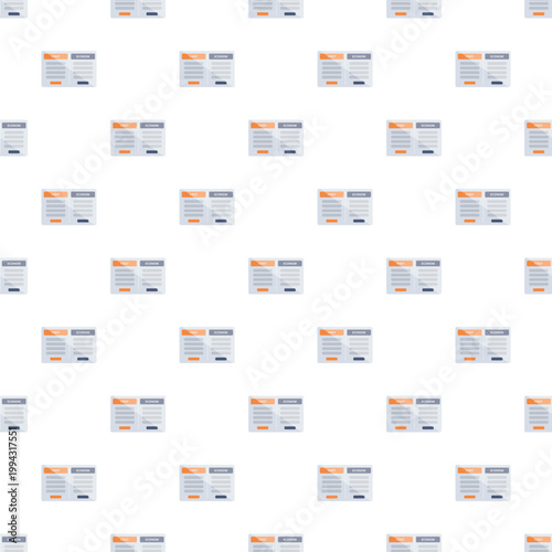 Seamless pattern featuring a grid comparing product or service plan prices and features