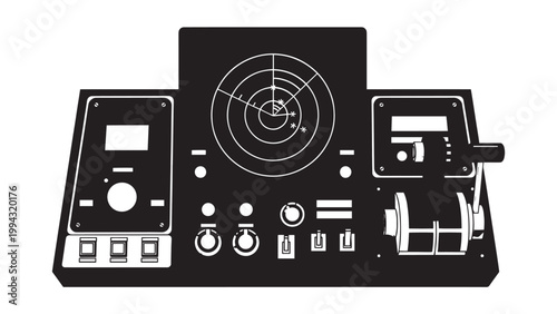 Modern DJ Turntable Equipment with Mixer and Headphones for Music Mixing.