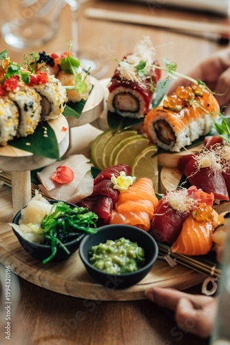 sushi comida asiatica real
