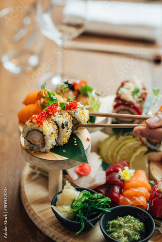 sushi comida asiatica real