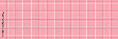 Pink grid pattern, aesthetic pastel square texture, simple tablecloth background, minimalist checkered backdrop, soft rose lines, seamless graphic, vector illustration.