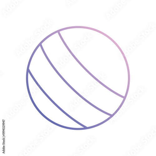 Yoga Ball vector icon