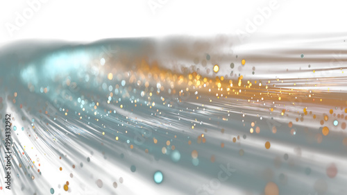 Abstract Digital Light Flow with Particles