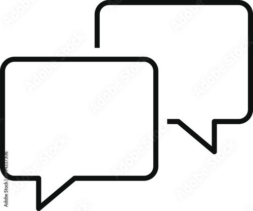 Set of chat and talk icon. Help desk and communication design. Speech bubble and messaging symbols. Online conversation and talk sign. Modern web policy sign
