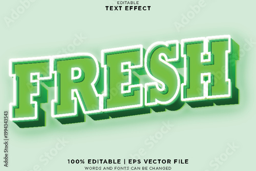 March editable Text effect 3 dimension emboss neon style