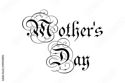 Mother's Day - 母の日を祝うシンプルなロゴマーク、Mother's Day
