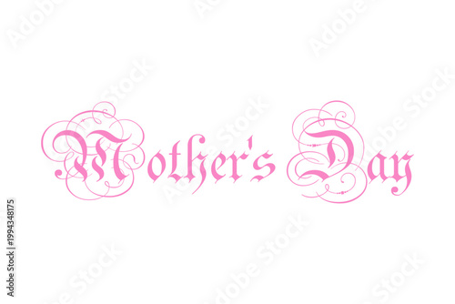 Mother's Day - 母の日を祝うシンプルなロゴマーク、Mother's Day
