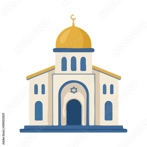 Illustration of a Simple Synagogue Building