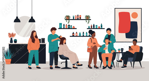 A digital illustration depicts a man exercising on a stationary bike focusing on fitness and indoor cycling