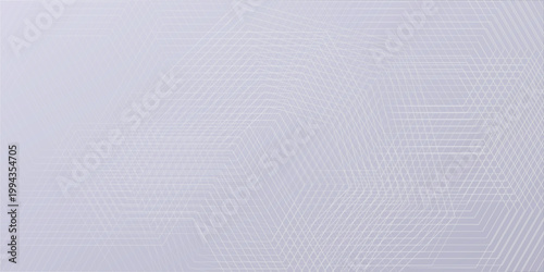 Abstract hexagon lines on gray background. Geometric stripe line art, gray modern