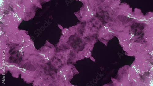 Symmetric 4-point 3D energy blast featuring mint-green flashes and hot pink plasma. The diagonal X-shaped expansion is perfect for cyberpunk visuals and high-tech overlays