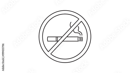 Free Download No Smoking Sign with Cigarette and Prohibition Symbol. - GFXLoad