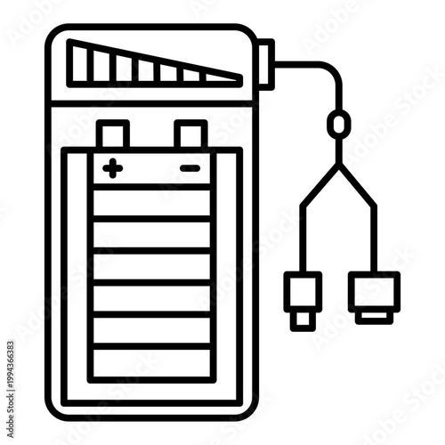 Power bank and port icon