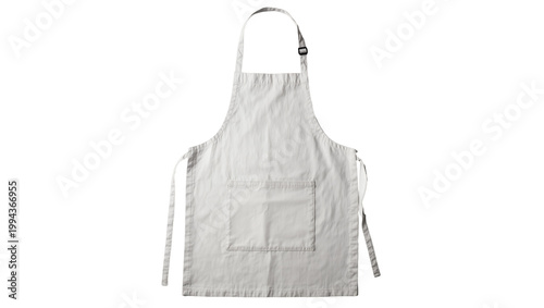 Tableau sur toile Light gray cotton apron with pocket and ties