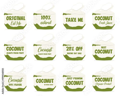 Coconut tropical drink printable tags and more.