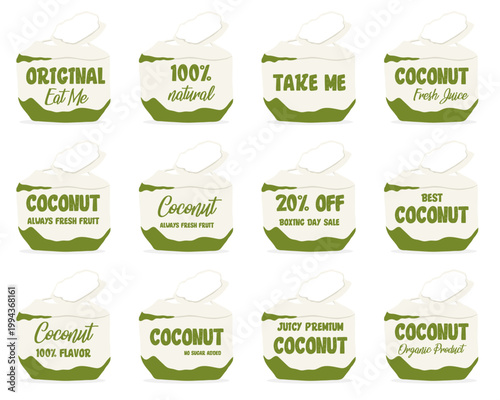 Coconut tropical drink printable tags and more.