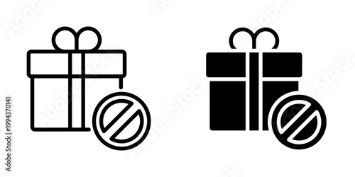 Prohibition icon, element icon for design branding, print, and digital media