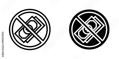 No corruption icon, element icon for design branding, print, and digital media