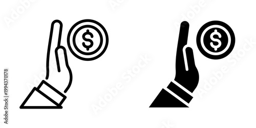 Refuse icon, element icon for design branding, print, and digital media