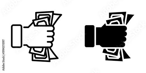 Corruption icon, element icon for design branding, print, and digital media