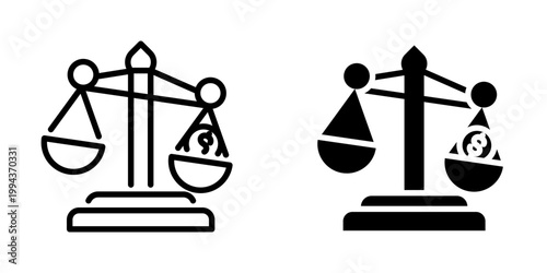 Law icon, element icon for design branding, print, and digital media