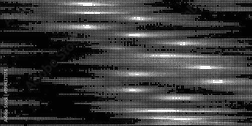 Abstract black and white pattern resembling digital noise or static