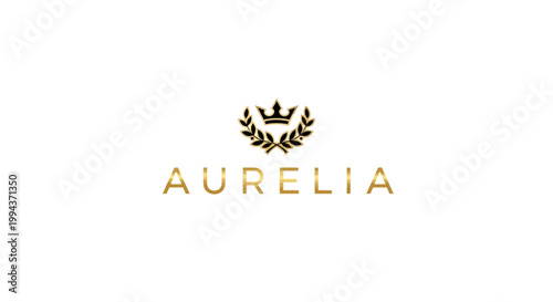 Aurelia logo with laurel wreath crown.