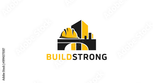 Build Strong Construction Logo Design.
