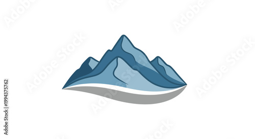 Mountain peaks landscape scenic view.
